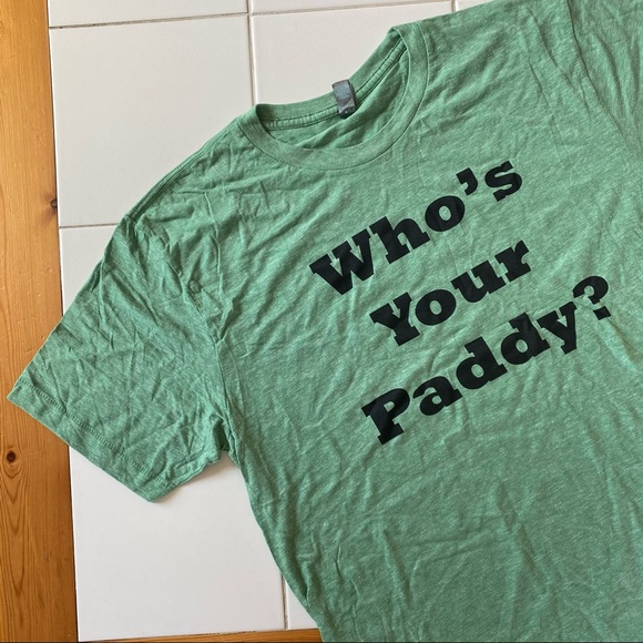 Other - Who’s Your Paddy? T-Shirt — LARGE — Irish Whiskey — Green — Short Sleeve